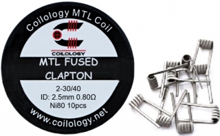 Předmotané spirálky Coilology MTL Fused Ni80 0,8ohm 10ks